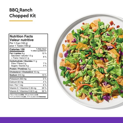 Taylor Farms Chopped Salad Kit BBQ Ranch 377 g