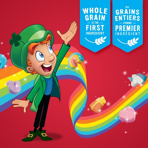 Lucky Charms Breakfast Cereal Whole Grains With Marshmallows Value Size 825 g