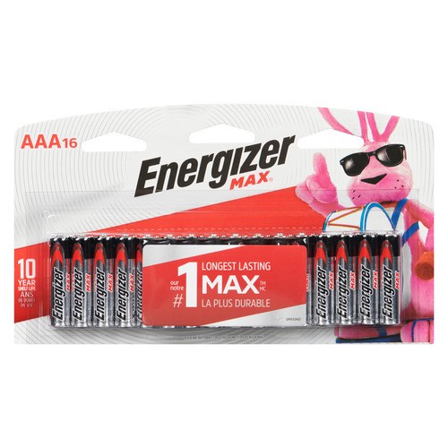 Energizer Max AAA Alkaline Batteries 16 Count