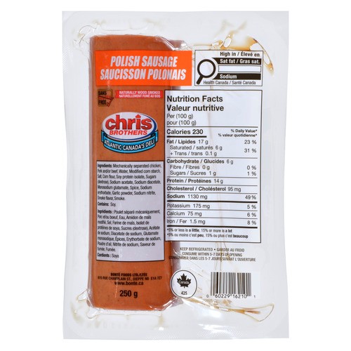 Chris Brothers Sausage Polish 250 g