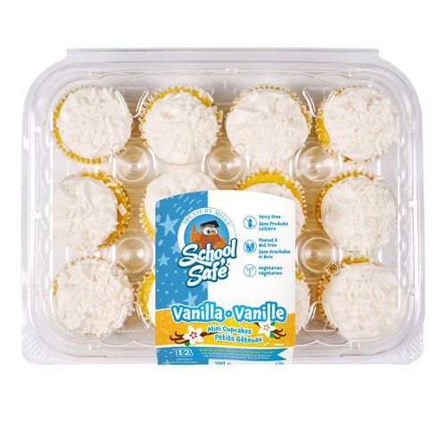 School Safe Mini Cupcakes Vanilla 300 g (frozen)
