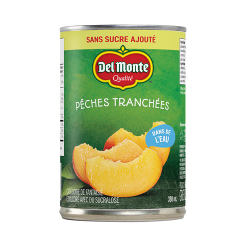 Del Monte Peach Slices Packed In Water No Added Sugar Sweetened With Sucralose 398 ml