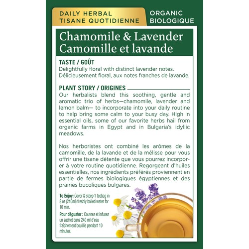 Traditional Medicinal Tea Chamomile With Lavender 16 Tea Bags