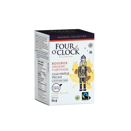 Four O'Clock Organic Caffeine-Free Tea Chai Maple Pecan 24 g