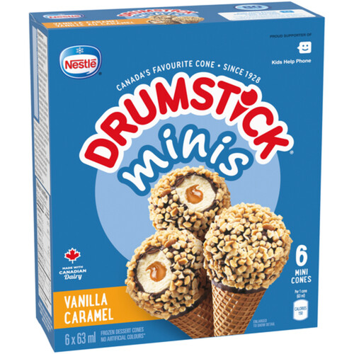 Nestlé Drumstick Frozen Minis Vanilla Caramel 6 x 63 ml