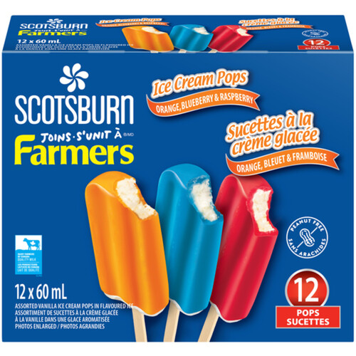 Scotsburn Joins Farmers Ice Cream Pops Assorted 720 ml