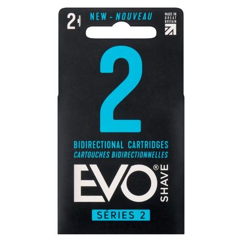 EvoShave Wet Shaving Razor Cartridges Unisex 2 Pack