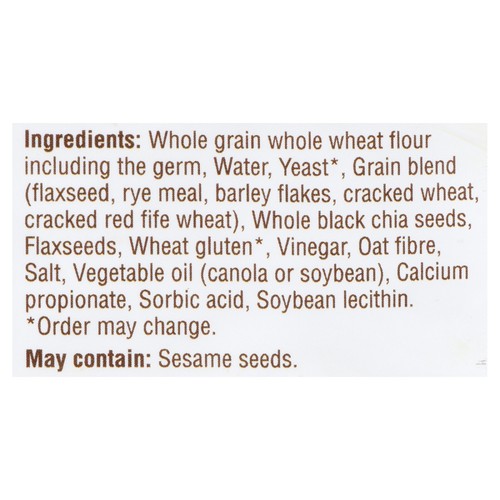 Dempster’s Bread 100% Whole Grains Seed Lover’s With Chia 600 g