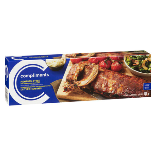 Compliments Frozen Memphis Rub Pork Ribs 535 g