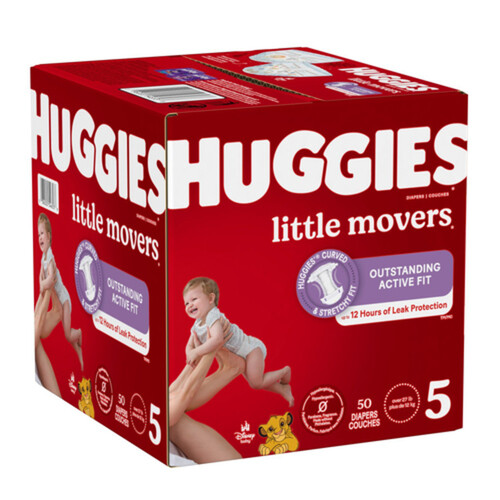 Huggies Little Movers Diapers Size 5 50 Count