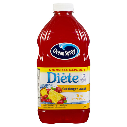 Ocean Spray Diet Cocktail Cranberry Pineapple 1.89 L (bottle)