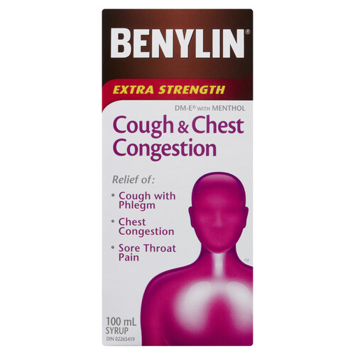 Benylin Cough Syrup DM-E Extra Strength 100 ml