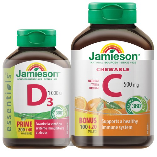 Jamieson Vitamins C & D3 2 Pack 360 Count