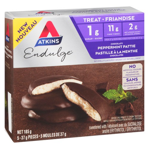 Atkins Chocolate Peppermint Patties 5 Pack 185 g