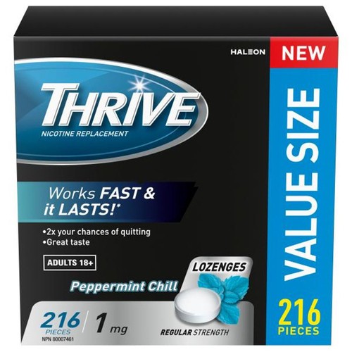 Thrive Anti-Smoking Aids Nicotine Lozenge 1 mg 216 Count