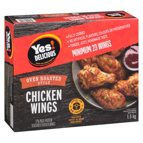 Yes! Delicious Frozen Chicken Wings Oven Roasted 1.5 kg