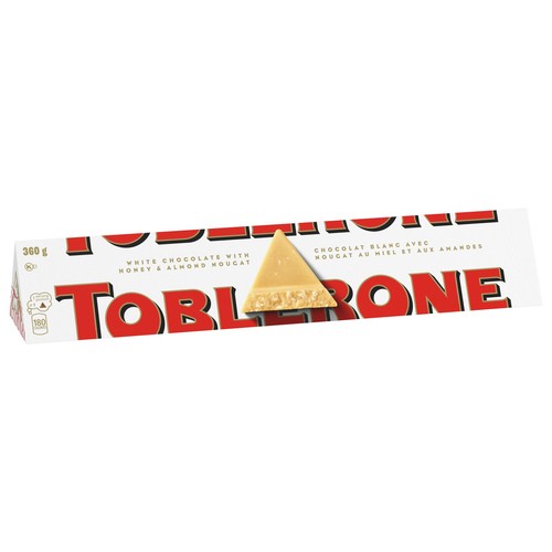 Toblerone Nougat Bar White Chocolate With Honey And Almond 360 g