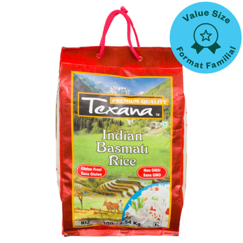 Texana Gluten-Free Rice Indian Basmati 4.54 kg