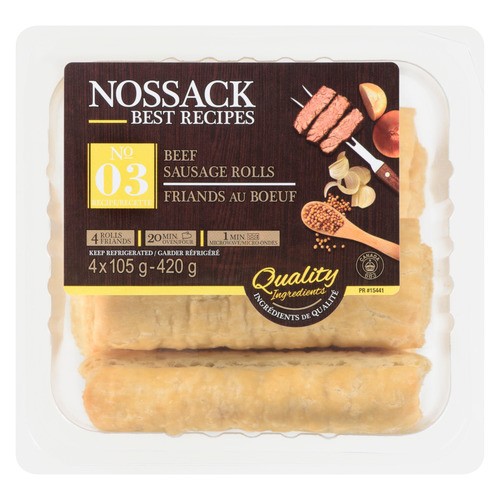 Nossack Gourmet Foods Ltd Sausage Rolls Beef 420 g