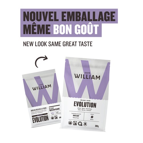 William Coffee Beans Blend Evolve Decaf Medium Roast 300 g