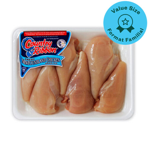 Country Ribbon Chicken Breast Boneless Skinless Value Size