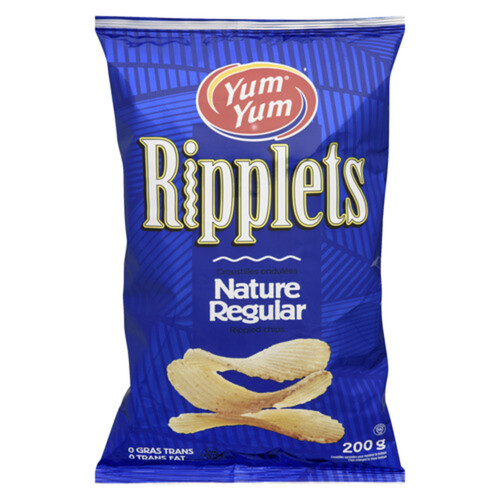Yum Yum Ripplets Potato Chips Regular 200 g
