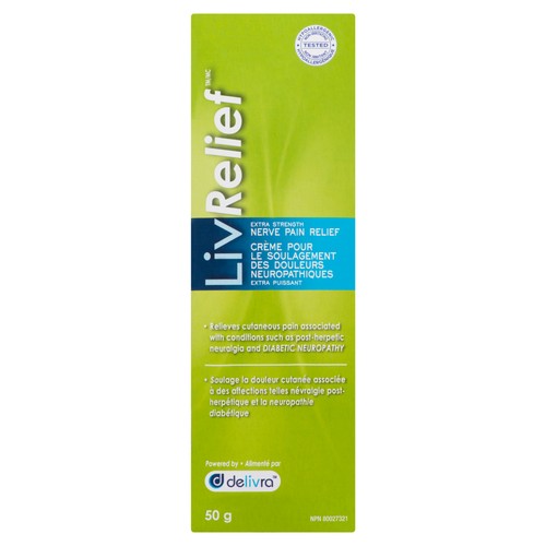 LivRelief Nerve Pain Relief Extra Strength Cream 50 g