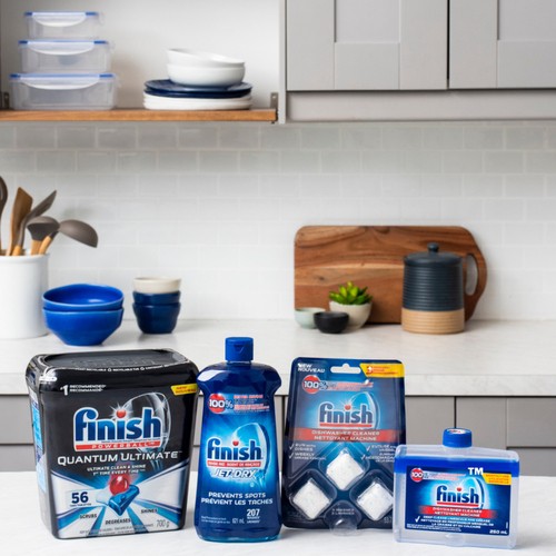 Finish Dishwasher Detergent Quantum Ultimate Lemon Scent 56 Tabs