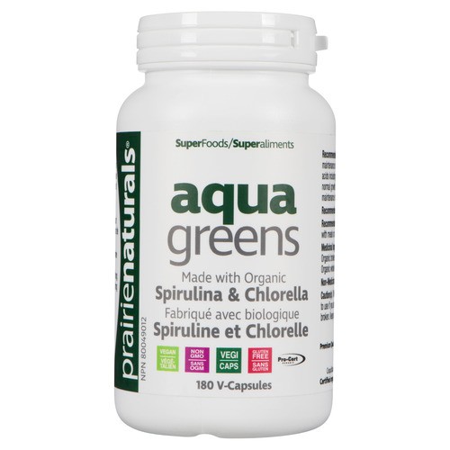 Prairie Naturals Aqua Greens 180 V-Capsules 