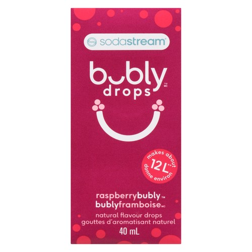 SodaStream Bubly Drops Natural Flavour Raspberry Bubly 40 ml