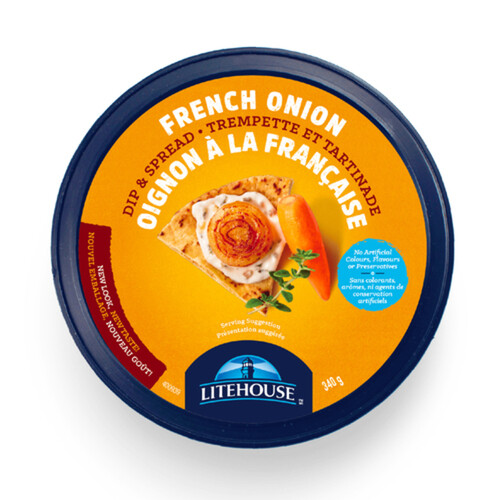 Litehouse Gluten-Free Dip & Spread French Onion 340 g