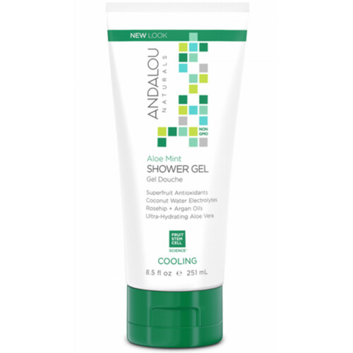 Andalou Naturals Cooling Shower Gel Aloe Mint 251 ml