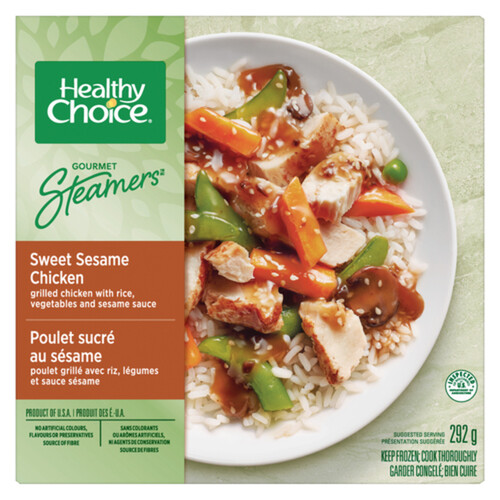 Healthy Choice Frozen Entrée Gourmet Steamers Sweet Sesame Chicken 292 g