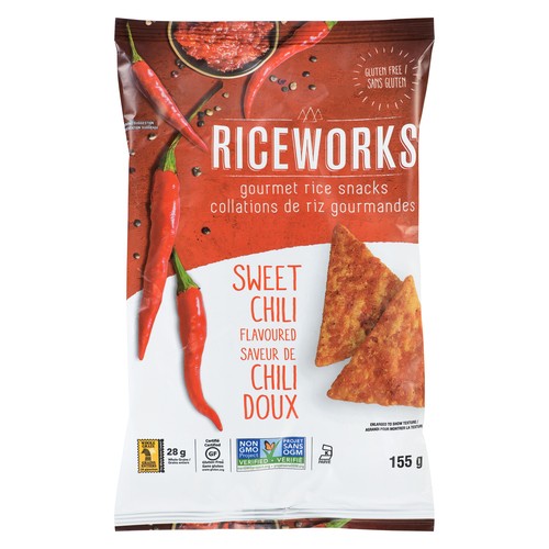 Riceworks Brown Rice Crisps Sweet Chili 155 g