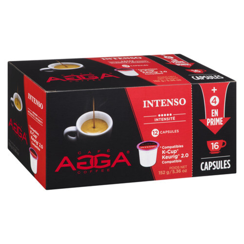 Agga Coffee Pods Intenso 12 + 4 K-Cups 152 g