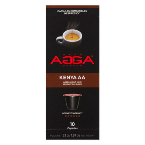 Agga Coffee Coffee Pods Kenya AA Espresso 10 Capsules 53 g