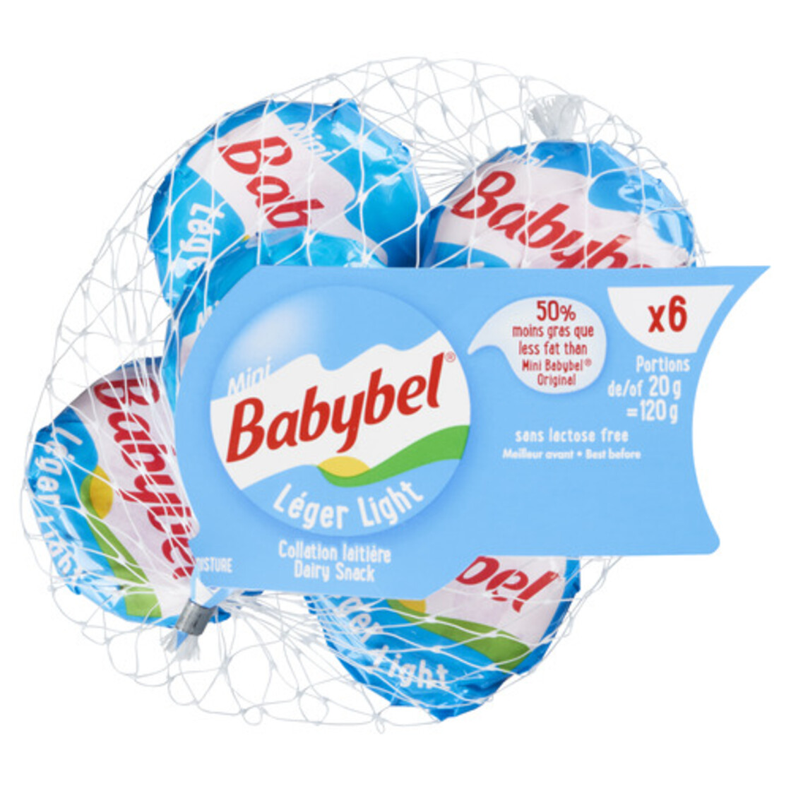 Babybel Lactose Free Mini Cheese Light 6 Pack 120 g Voilà Online