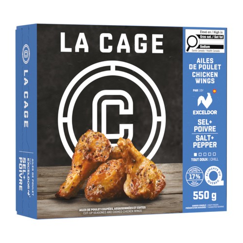 La Cage Frozen Chicken Wings Pepper & Sea Salt 550 g