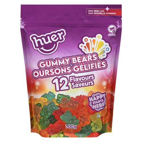 Huer Candy Gummy Bears 12 Flavours 700 g