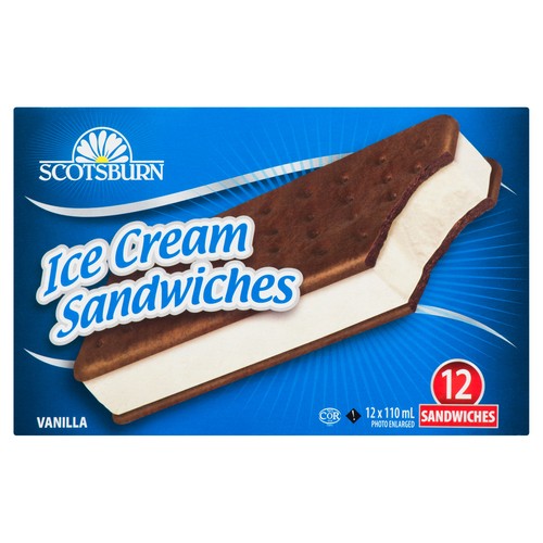 Scotsburn Vanilla Ice Cream Sandwich 1.32L