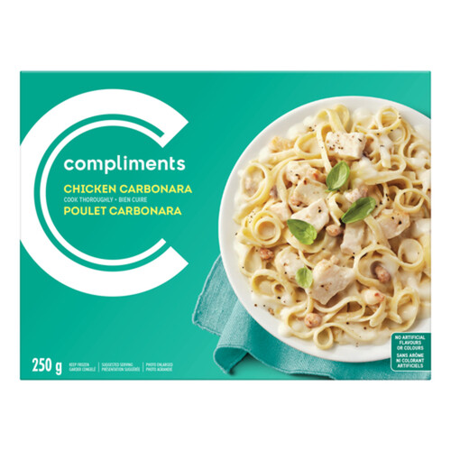 Compliments Frozen Entree Chicken Carbonara 250 g