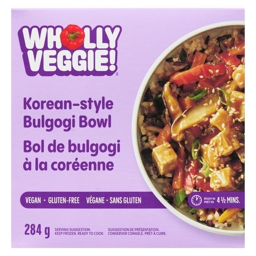 Wholly Veggie! Vegan Frozen Bulgogi Bowl Korean-Style 284 g