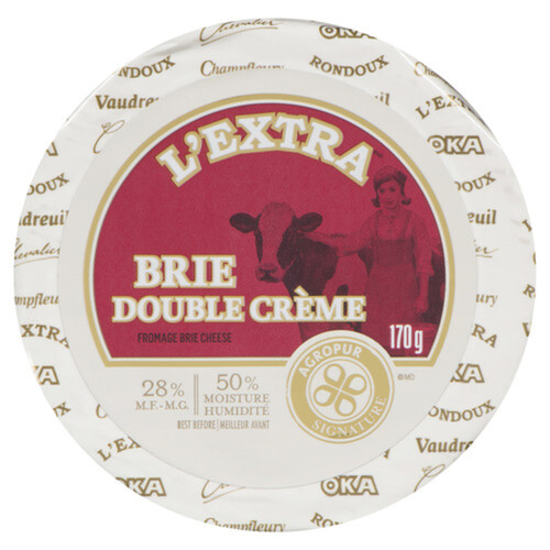 Agropur Signature L'Extra Double Cream Brie Cheese 170 g