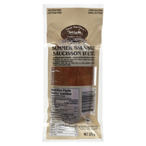 Noah Martin Summer Sausage Mini Chub 375 g