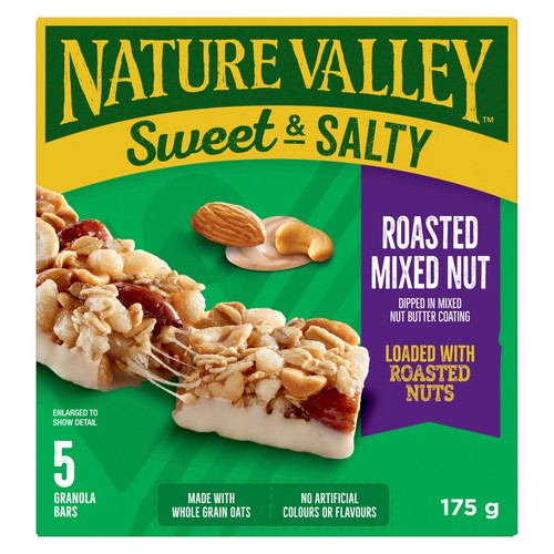 Nature Valley Sweet & Salty Granola Bars Roasted Mixed Nuts 5 Pack 175 g