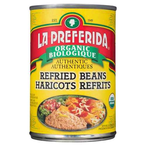 La Preferida Organic Refried Beans 398 ml