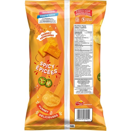 Lay’s Potato Chips Cheddar Jalapeño flavoured 220 g