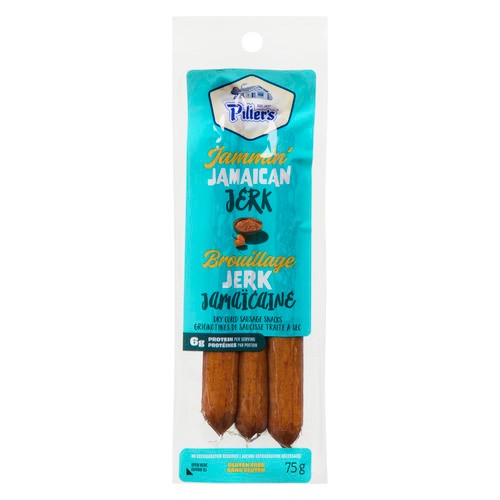 Piller's Dry Cured Sausage Snacks Jammin' Jamaican Jerk 75 g