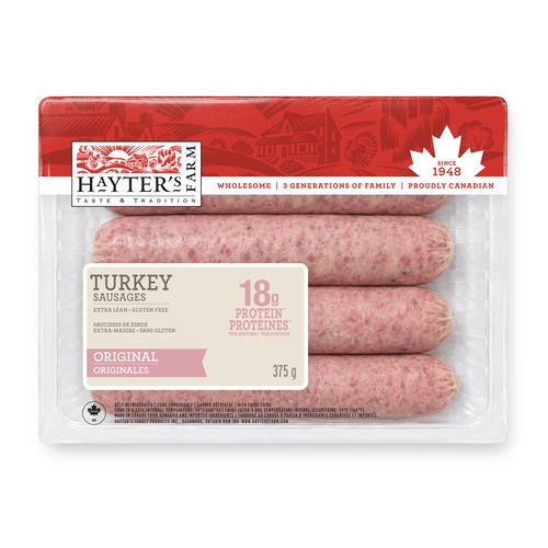 Hayter's Farm Turkey Sausage Original 375 g