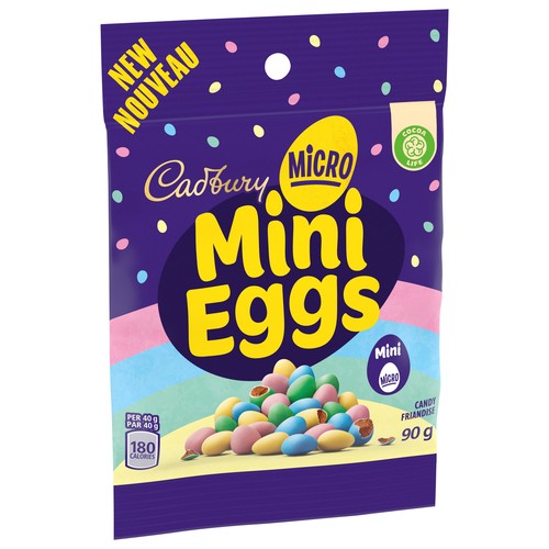 Cadbury Micro Mini Eggs Chocolate Candy 90 g